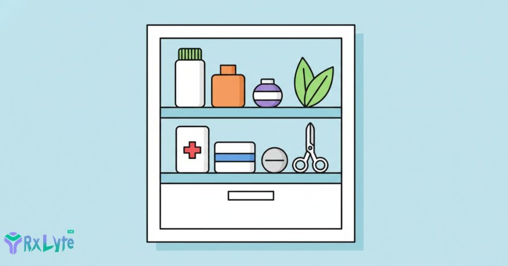 Proper storage of hair care medicines in a cool and dry place