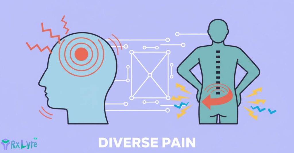 types of pain illustrations acute chronic